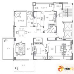 西水东中央生活区户型图