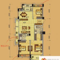 裕丰青鸟香石公寓户型图北区C1户 ...