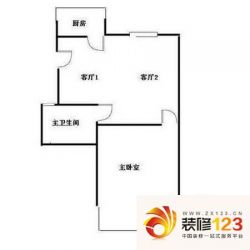 锦园户型图1室 户型图 1室2厅1卫 ...