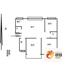 三塘南村户型图3室 户型图 3室1 ...