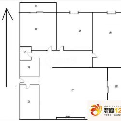 紫庭花园户型图3室 户型图 3室1 ...