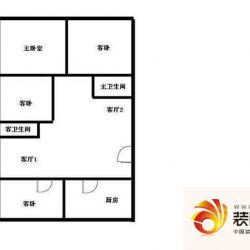 国都公寓 4室 户型图