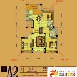 裕丰青鸟香石公寓2#A2中间套户型 ...