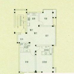 国都公寓 3室 户型图