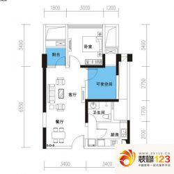 锦江城市花园户型图3期5号楼D户 ...