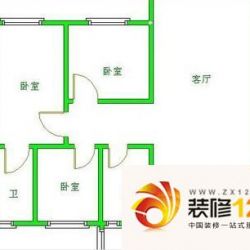 朝阳名宅户型图户型图 3室2厅2卫 ...