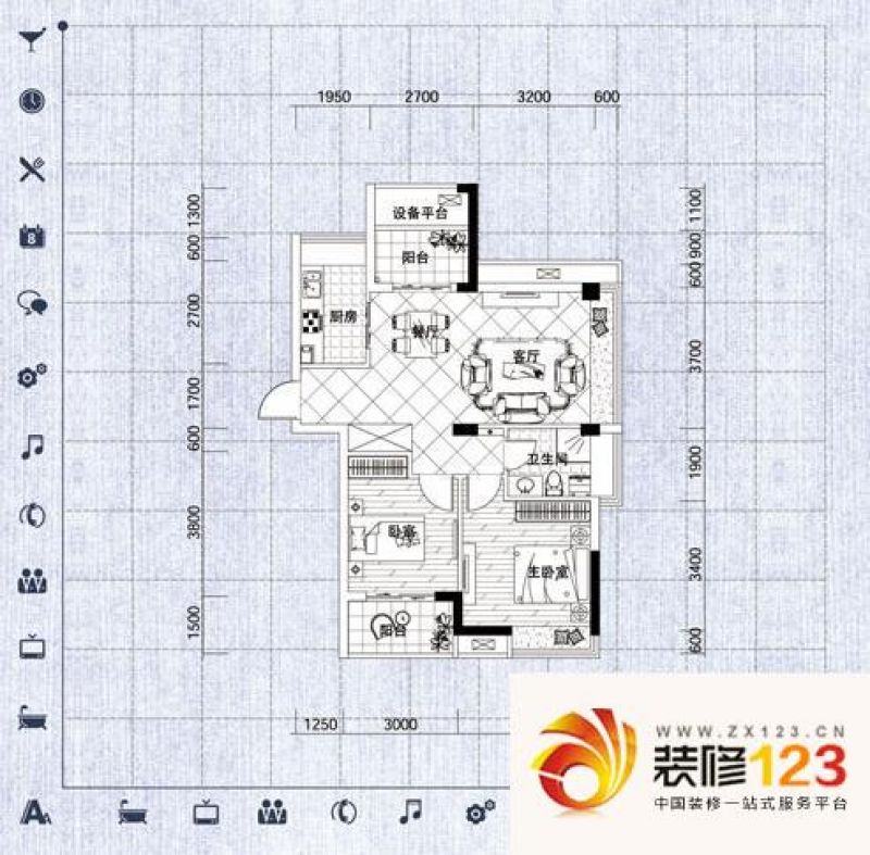 万泰新语精致两居室vi户型户型图 ...