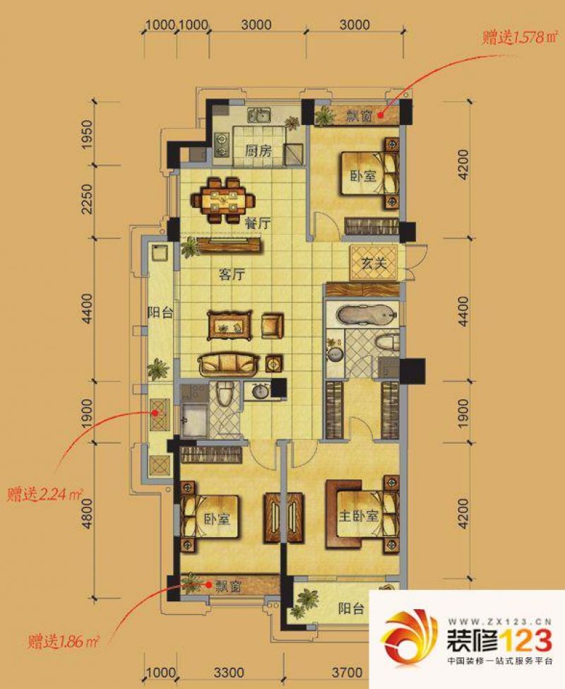 裕丰青鸟香石公寓户型图北区C1户 ...