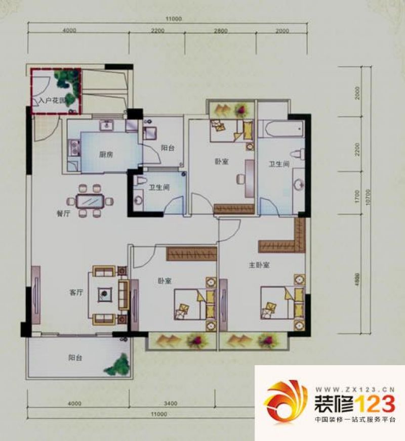 滨江花园户型图3栋奢华典藏3单元.