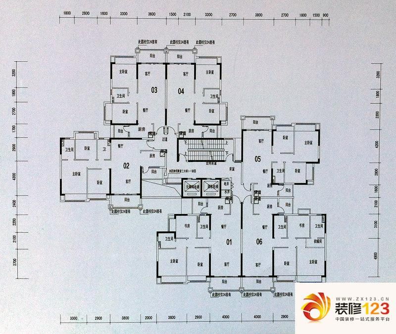 錦繡國際花城戶型圖39棟5-24層 3 .