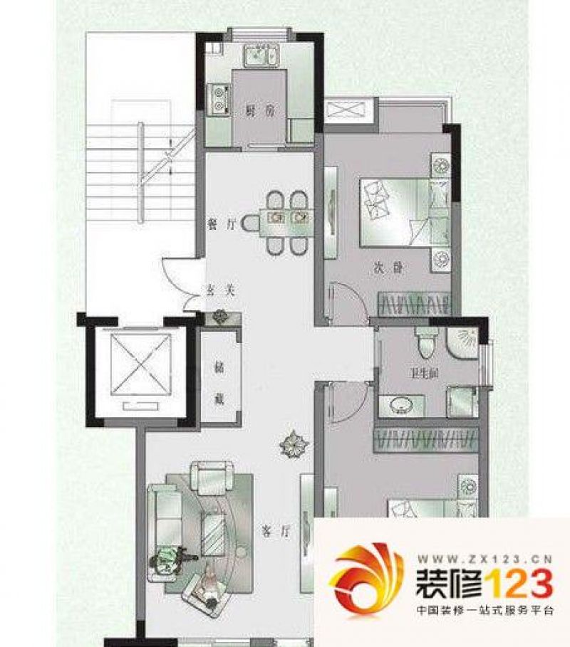 海棠园户型图户型图 2室 2室2厅1.