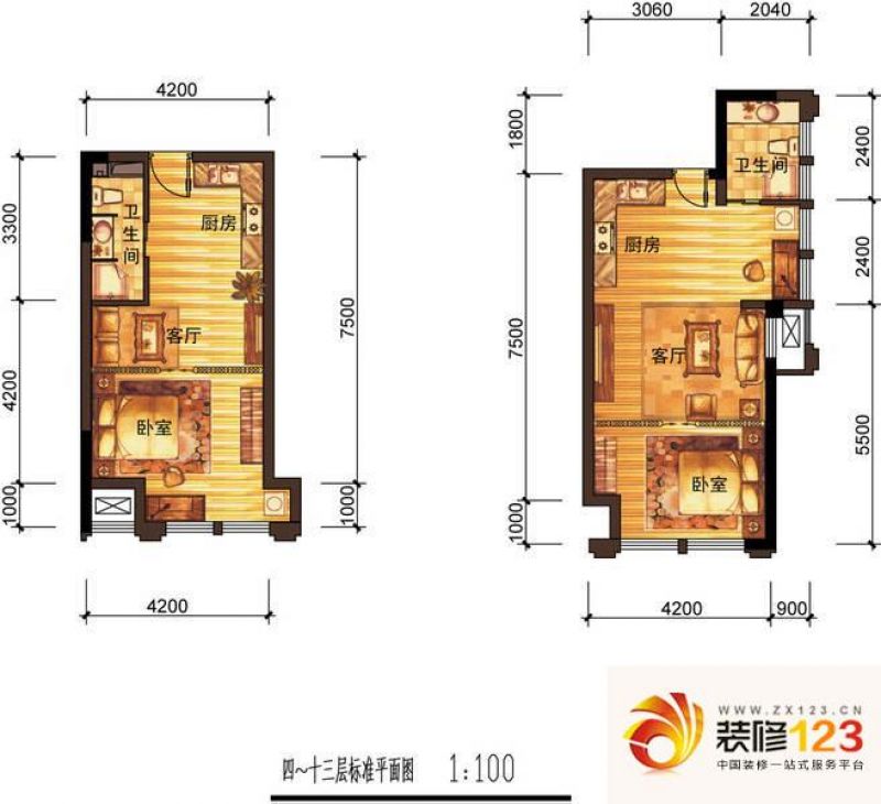 中铁田逸之星酒店式公寓户型图 ...