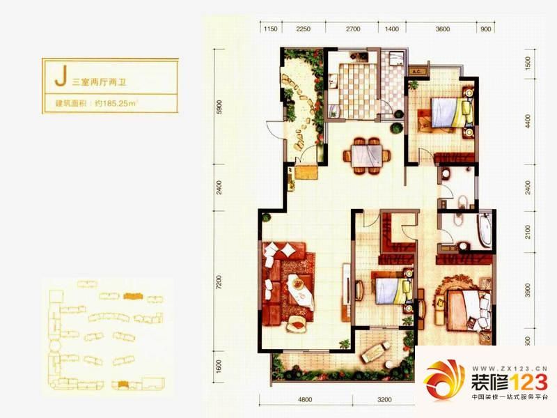 九锦台j户型图