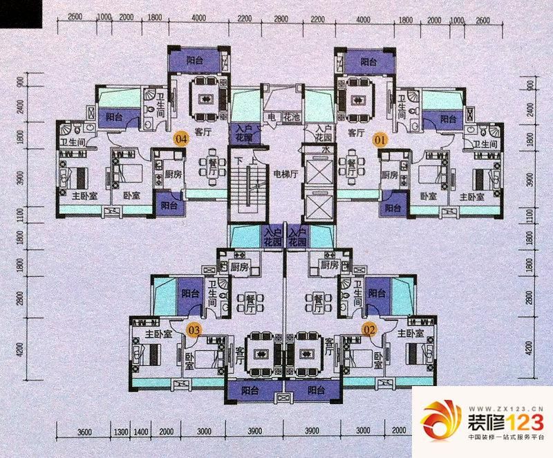 优越香格里户型图4,5,6,7栋01.