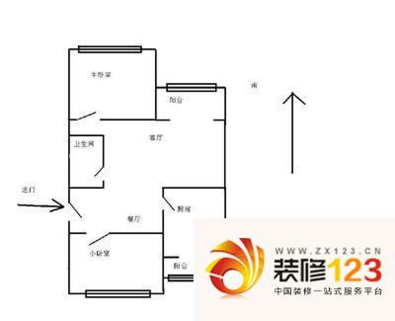 秀水家园小区 2室 户型图.