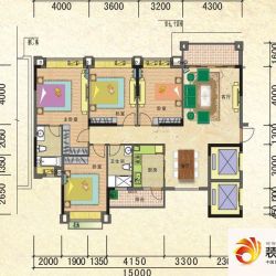 元邦明月金岸户型图