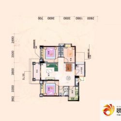 元邦明月金岸D栋02户型户型图 ...