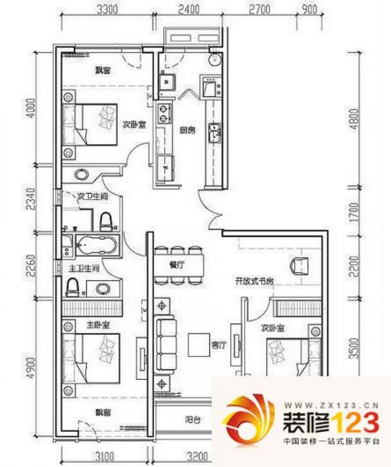 大西洋新城户型图图片