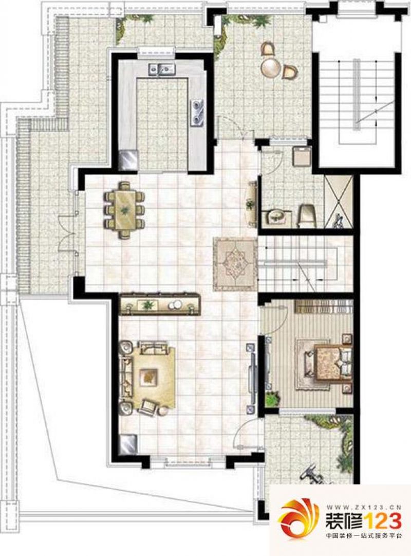 宝华海湾城别墅户型图叠加别墅北 .