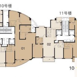 黄浦丽园户型图10#、11#楼总平面 ...