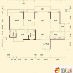 金海怡景花园户型图06-07栋01、0 ...