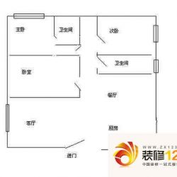 钱塘景苑户型图3室 户型图 3室2 ...