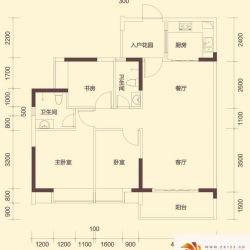 金海怡景花园户型图3-4栋01、02 ...