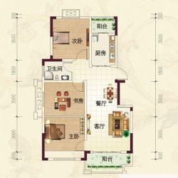 佳锦花园户型图B2户型图 2室2厅1 ...