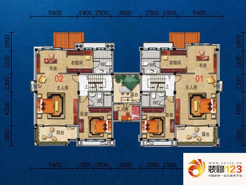 武汉碧桂园生态城碧桂园生态城联体别墅户型图.