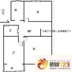 美政花苑户型图2室 户型图 2室1 ...