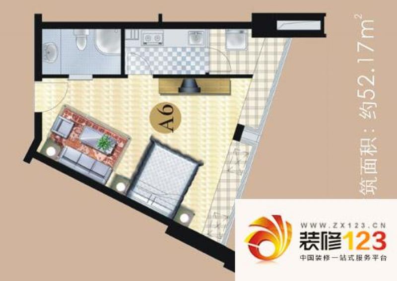 长沙汀兰雅苑汀兰雅苑户型图1室1厅 户型图 1 .