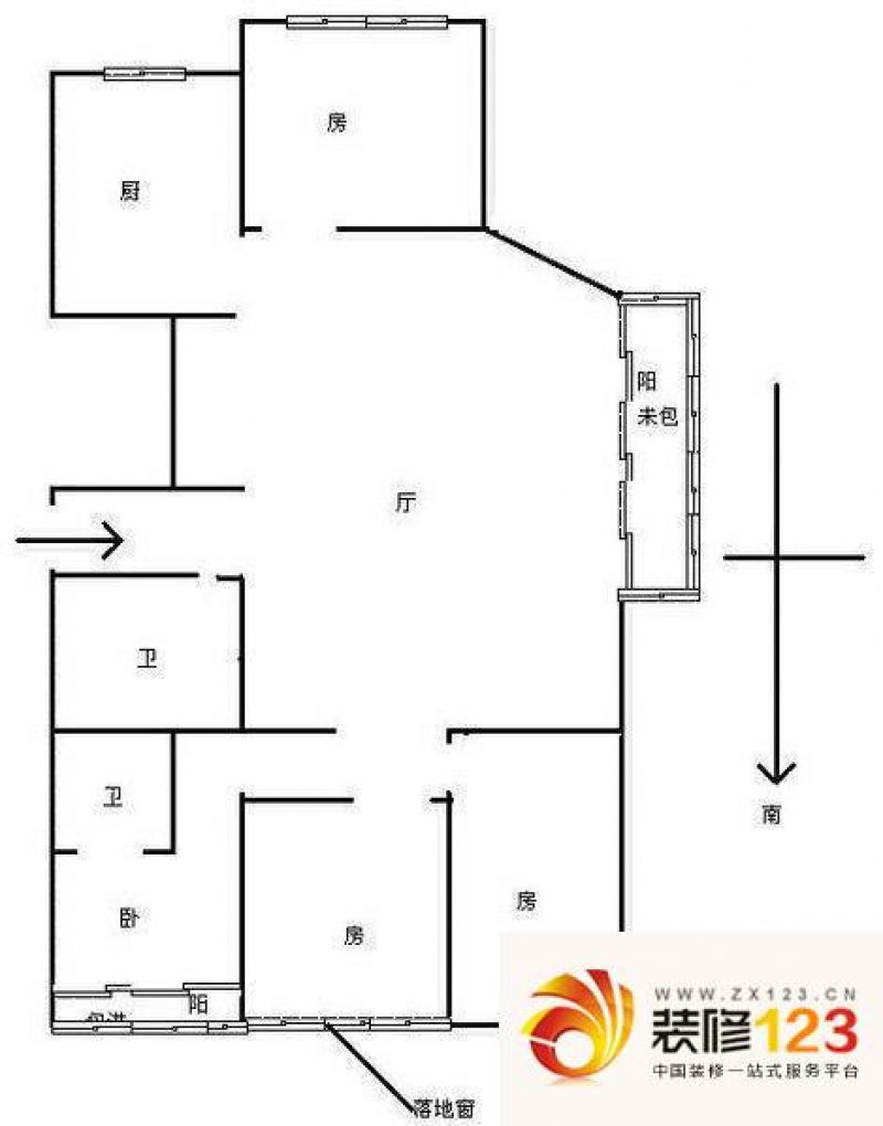 复兴南苑户型图4室 户型图 4室1 ...