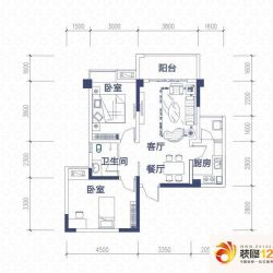 CLOCK城邦户型图1期2号楼A2户型  ...