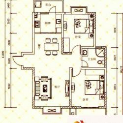 呈龙国际90.90平米户型户型图 ...