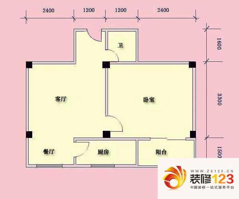 金龙花园户型图1室1厅户型图 1室.