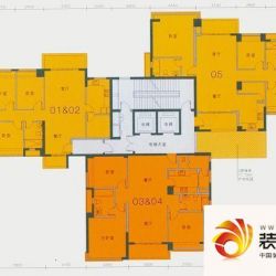 滨江豪园户型图7栋标准楼层平面 ...
