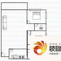 都市兰亭户型图2室1厅户型图 2室 ...