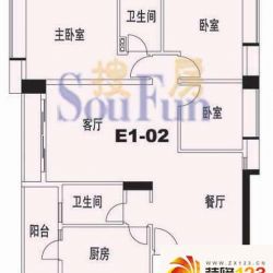 都市兰亭户型图3室2厅户型图 3室 ...