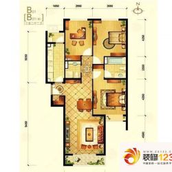 中信城B013户型户型图