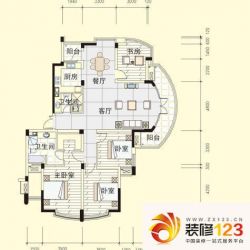 绿城风华苑户型图户型图 4室2厅2 ...