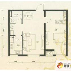 佳和新城六期户型图A户型 1室2厅 ...