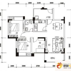 邑都上上城户型图一期F1户型 3室 ...