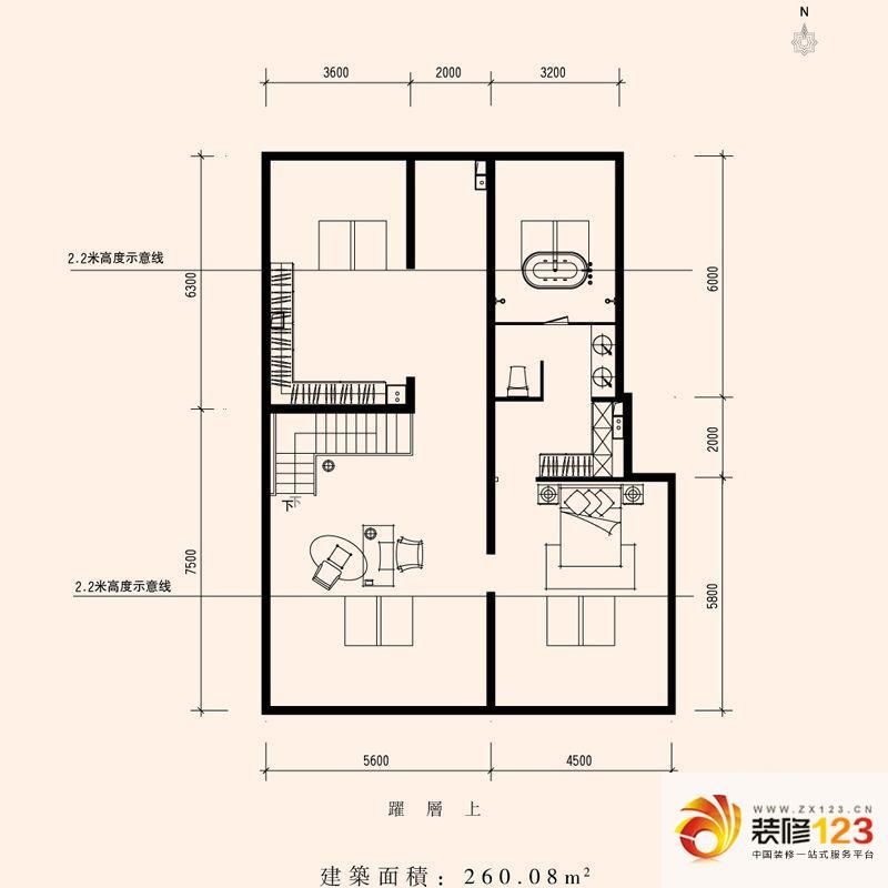 朱雀门家苑户型图NN1西单元西户 ...