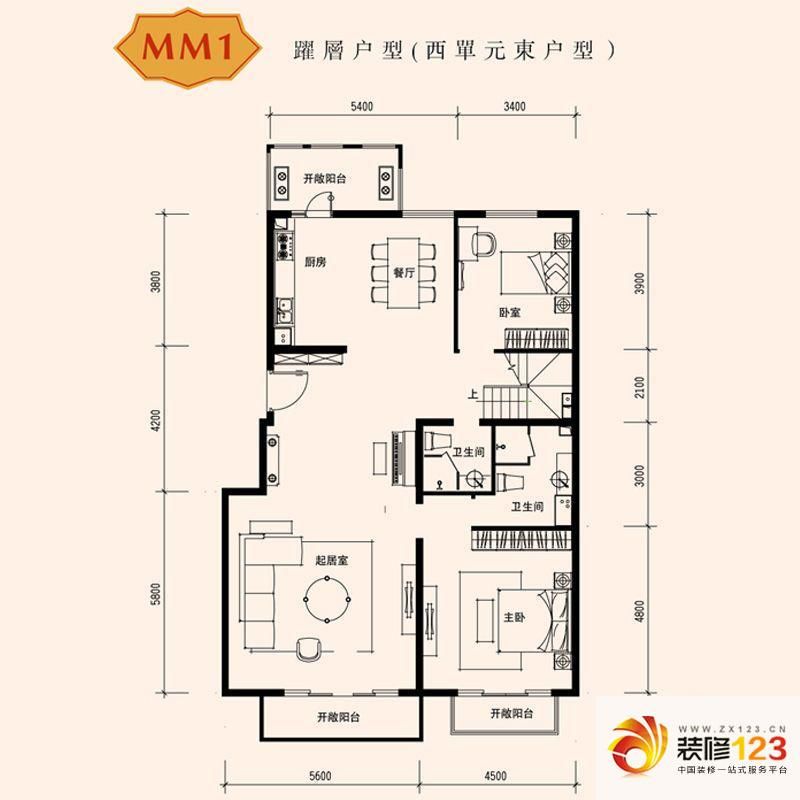 朱雀门家苑户型图MM1西单元东户 ...