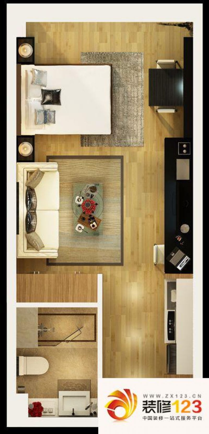 财智国际中心户型图大开间户型图 .