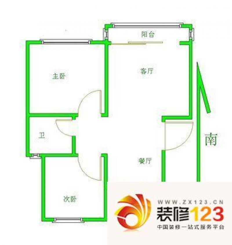 隆泰花园户型图户型图 2室 2室2