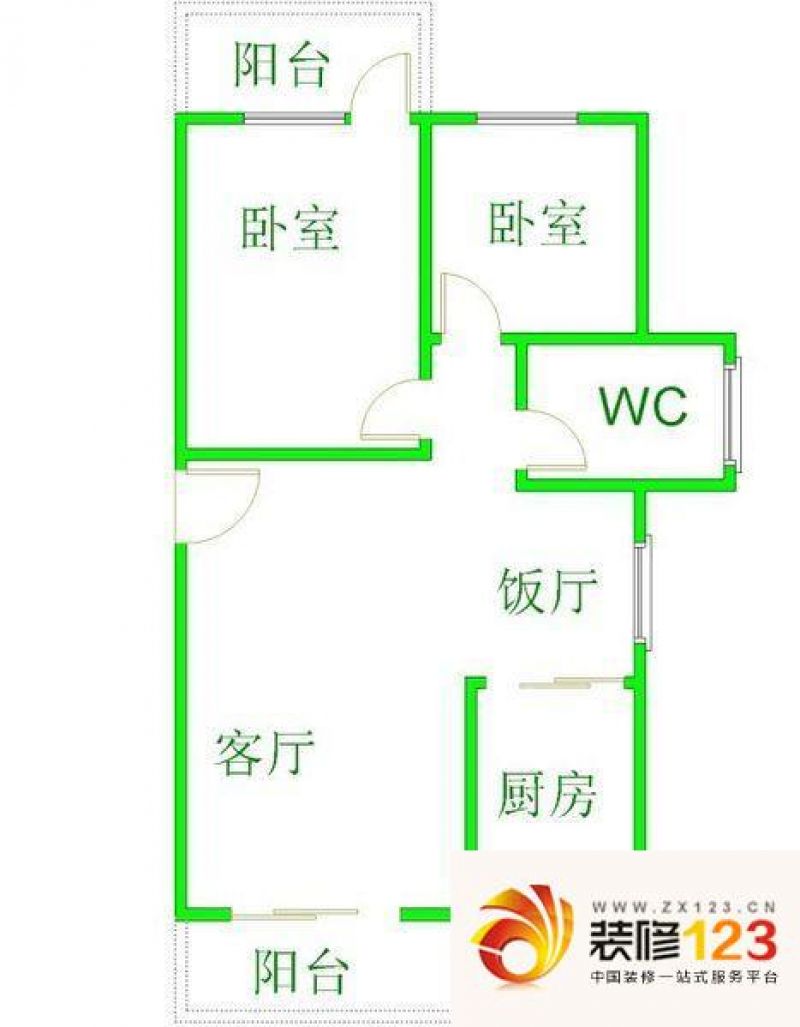 南雅苑户型图2室2厅户型图 2室2.