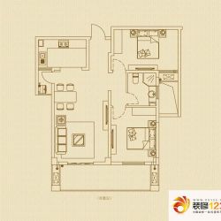 重汽嘉泽苑户型图93O户型图 2室2 ...