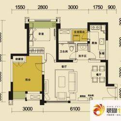 华润二十四城L-2户型户型图 ...