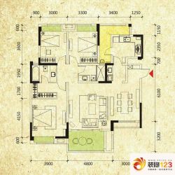 万科魅力之城户型图32栋A01户型 ...